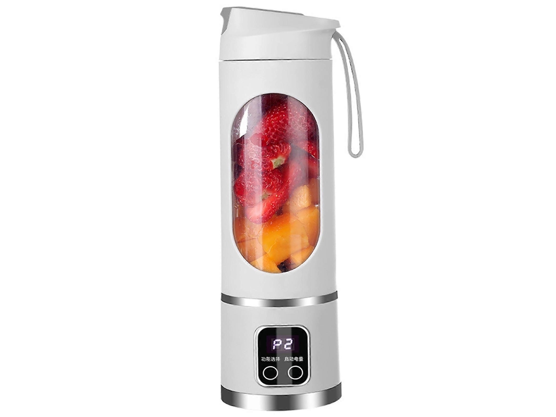 Liquidificador / Mixer / Smoothie Portátil, Caneca De 450 Ml, Tampa À Prova De Vazamentos, Sem Fio E Recarregável, Tritura Gelo E Frutas Slowmoose
