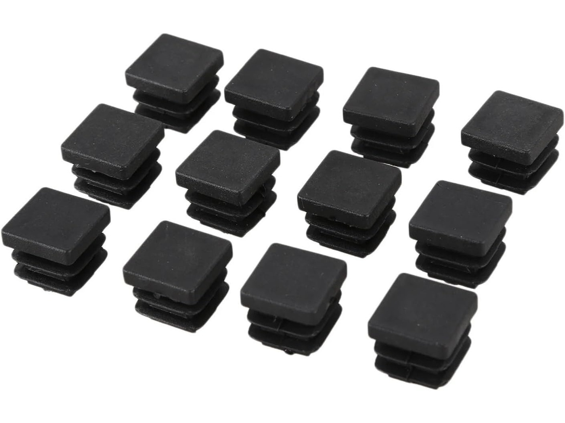 Conjunto De 12 Tampas Plásticas Quadradas 15 Mm Para Insertos, Tubos E
