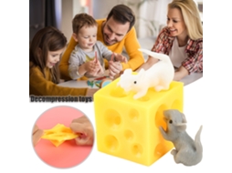 Primerox brinquedo Anti estresse Rato e Queijo Hide Seek Material Tpr Novo e de Alta Qualidade