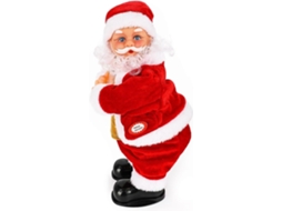 Enfeite Decorativo, Formato De Papai Noel, Tema De Natal, Funcionamento A Bateria, Som Integrado