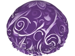 Touca De Banho Tamanho Único Para Homens E Mulheres – Camada Dupla Com Estampa Floral Em Espiral Essencial O Chuveiro