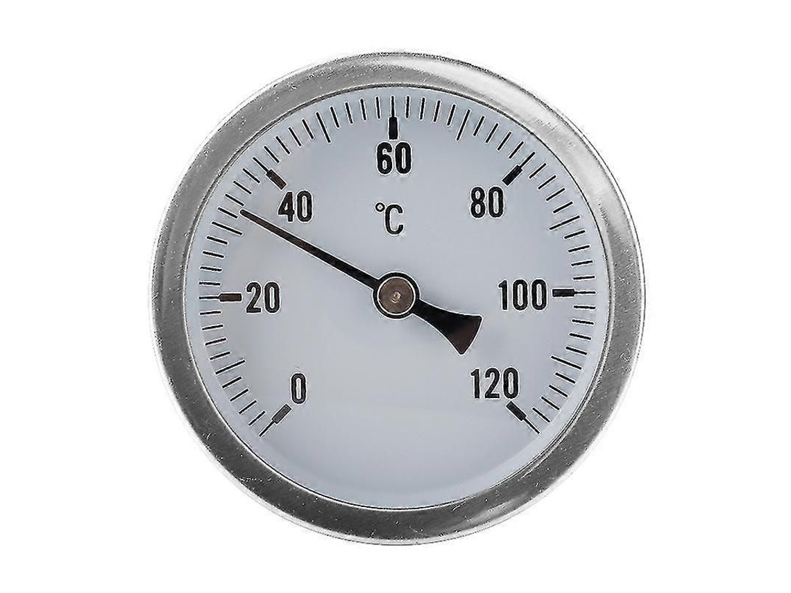 Termômetro Bimetálico Em Aço Inoxidável 0-120 63mm Para Tubos De Caldeiras Industriais Com Ponteiro Digital