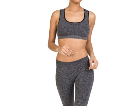 Conjunto de sutiã e leggin de Mulher CELLUTEX Adelgaçante Cinzento (Tam: L-XL)