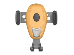 Carregador Carro Sem Sentido Eletromagnético Qi Rápido Sensor YIZHOOD Amarelo