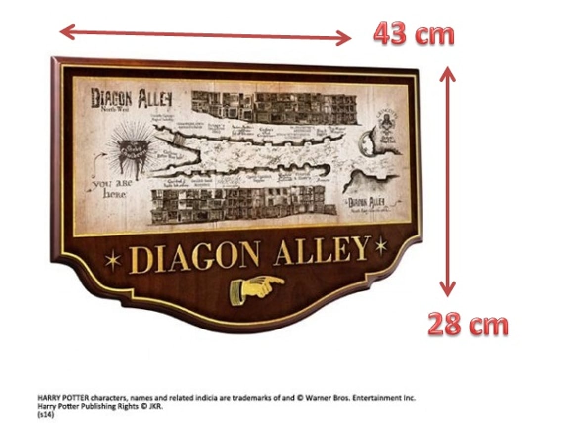 Placa Beco Diagonal THE NOBLE COLLECTION