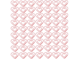 Alasum 100 Clips de Papel Metálicos em Formato de Coração Vermelho, para Scrapbooking e Projetos Criativos que Não Exigem Uso em Mesa
