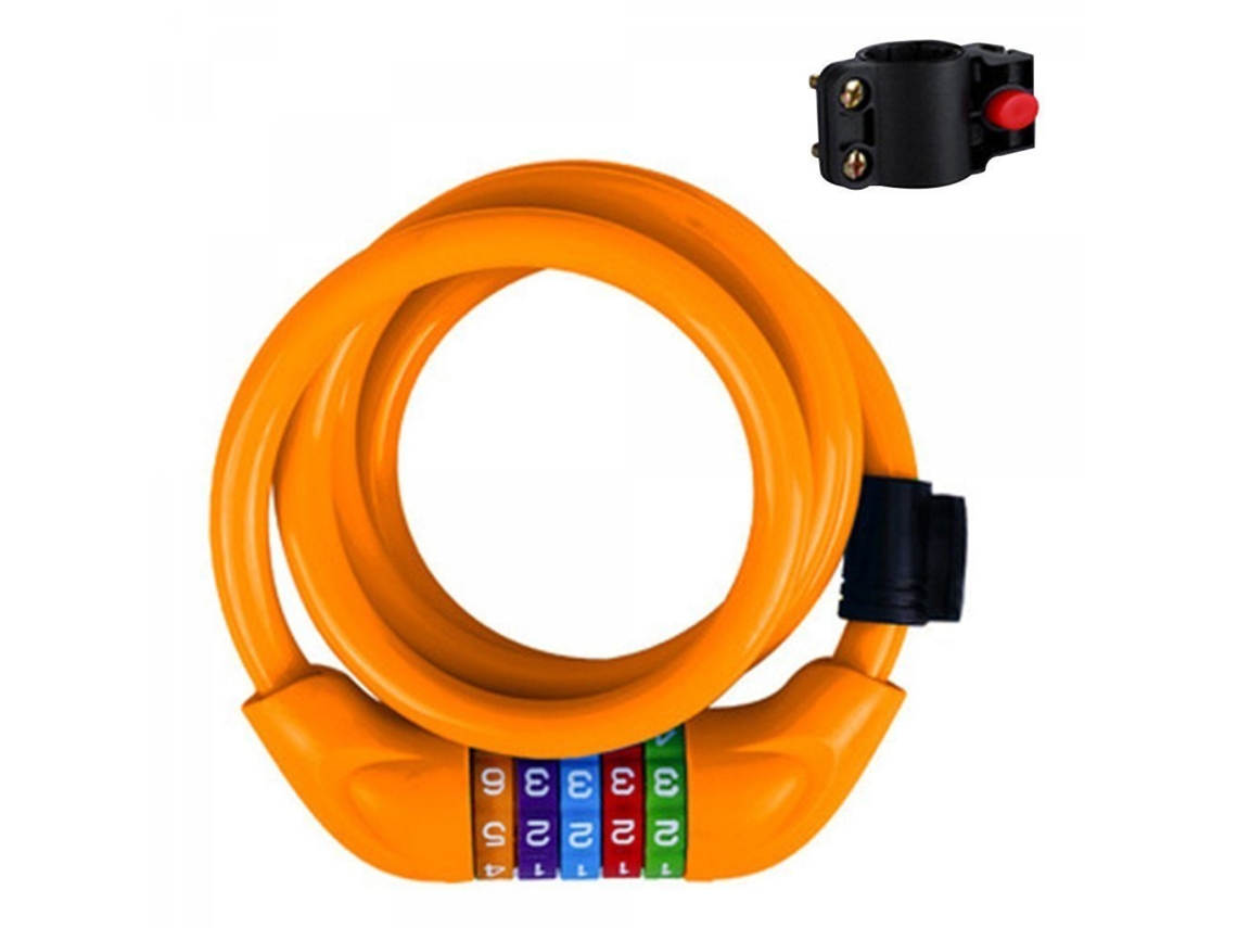 Cadeado De Bicicleta Amarelo, Cadeado De Cabo, Cadeado De Combinação Aquaforge