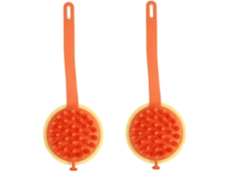 Conjunto Happyyami Com 2 Escovas De Banho Silicone, Escova Esfoliante Para Massagem Corporal, Acessório De Banho