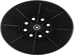 Disco De Lixa Espuma Abs Rígida 215mm 9 Polegadas Com Rosca 6mm Para Lixadeiras Drywall Sem Pó E Portáteis, Ferramenta