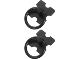 Conjunto De 2 Puxadores De Porta De Armário Em Liga De Zinco Preta, Design Criativo E