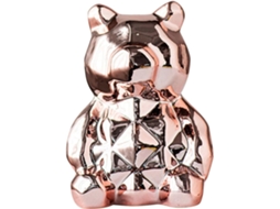 Estatueta Decorativa Cerâmica Eletrogalvanizada Escultura Delicada Durável Decoração Artesanato Urso Casa GOKOCO