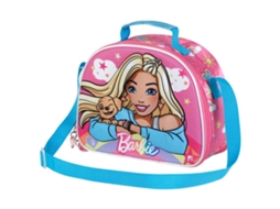 Lancheira Barbie Rainbow 3D, Rosa
