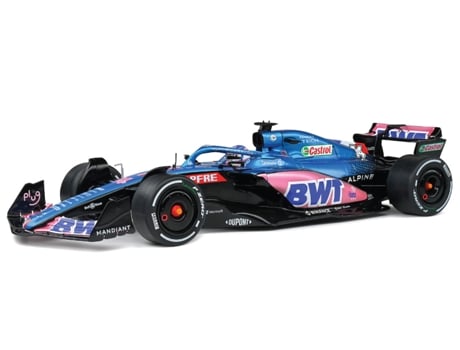 Carrinho SOLIDO F1 Alpine A522 Fernando Alonso Monaco Gp 2022 (Idade Mínima Recomendada: 14 anos)