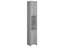 Bathroom Cabinet, Bathroom Cabinets Vidaxl Cinzeto Madeira Processada (n/a)