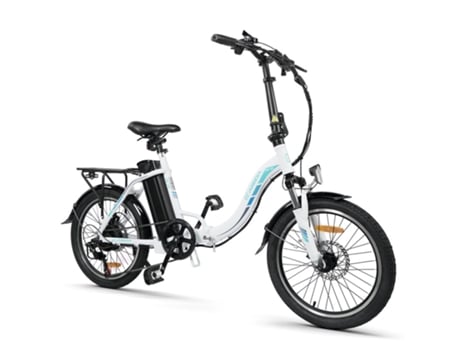 Bicicleta Elétrica KAISDA K7 250W 13Ah 80Km 20 Branco