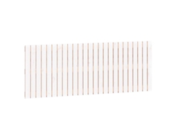 Cabeceira de Parede 159,5x3x60 Cm Pinho Maciço Branco MAISON EXCLUSIVE