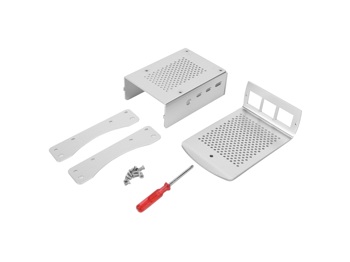 Carcaca de Dissipacao de Calor em Liga de Aluminio para Raspberry Pi 4 3b 3b+ S/MARCA