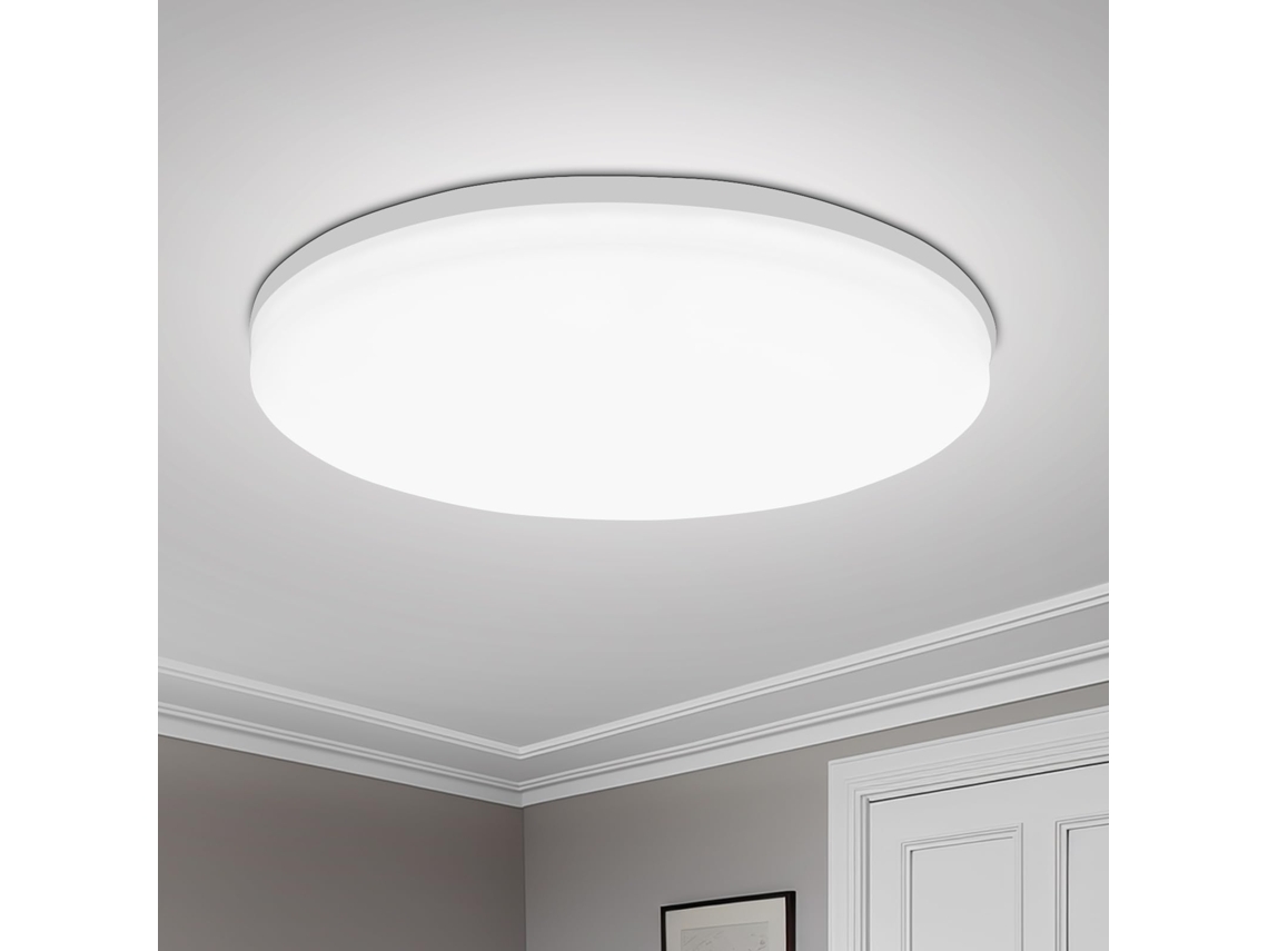 Luminária de Teto Led Redonda Moderna , com Fonte de Alimentação Ca. MDUG (branco Frio, 15 Cm, 18 W)