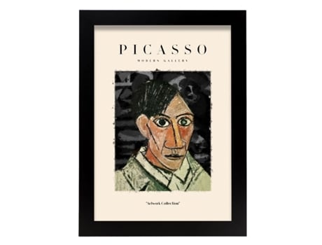 NACNIC Picasso 25 Coleção Poster Ilustrações Na Exposição Surreal E De Arte Do Cubismo Para Decoração De Interiores A4 Com Estrutura De Cor De Madeira