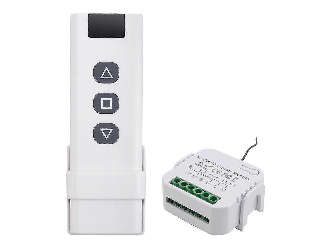 Lurelia Interruptor Para Persianas Tuya Smart Life Wi-fi 433 Mhz Com Comando Remoto Rf Para Controlo Elétrico De Persianas