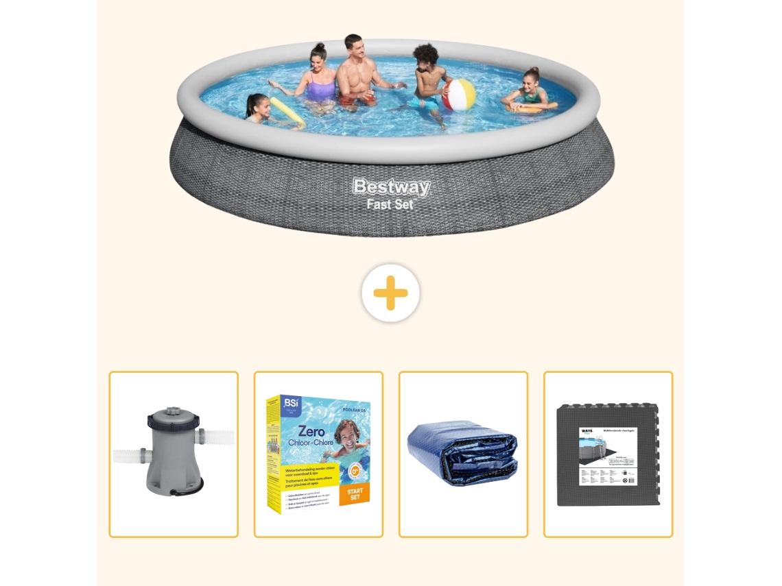 Bestway Piscina Bestway Fast Set Redonda - 457x84 Cm - 5-peças S285