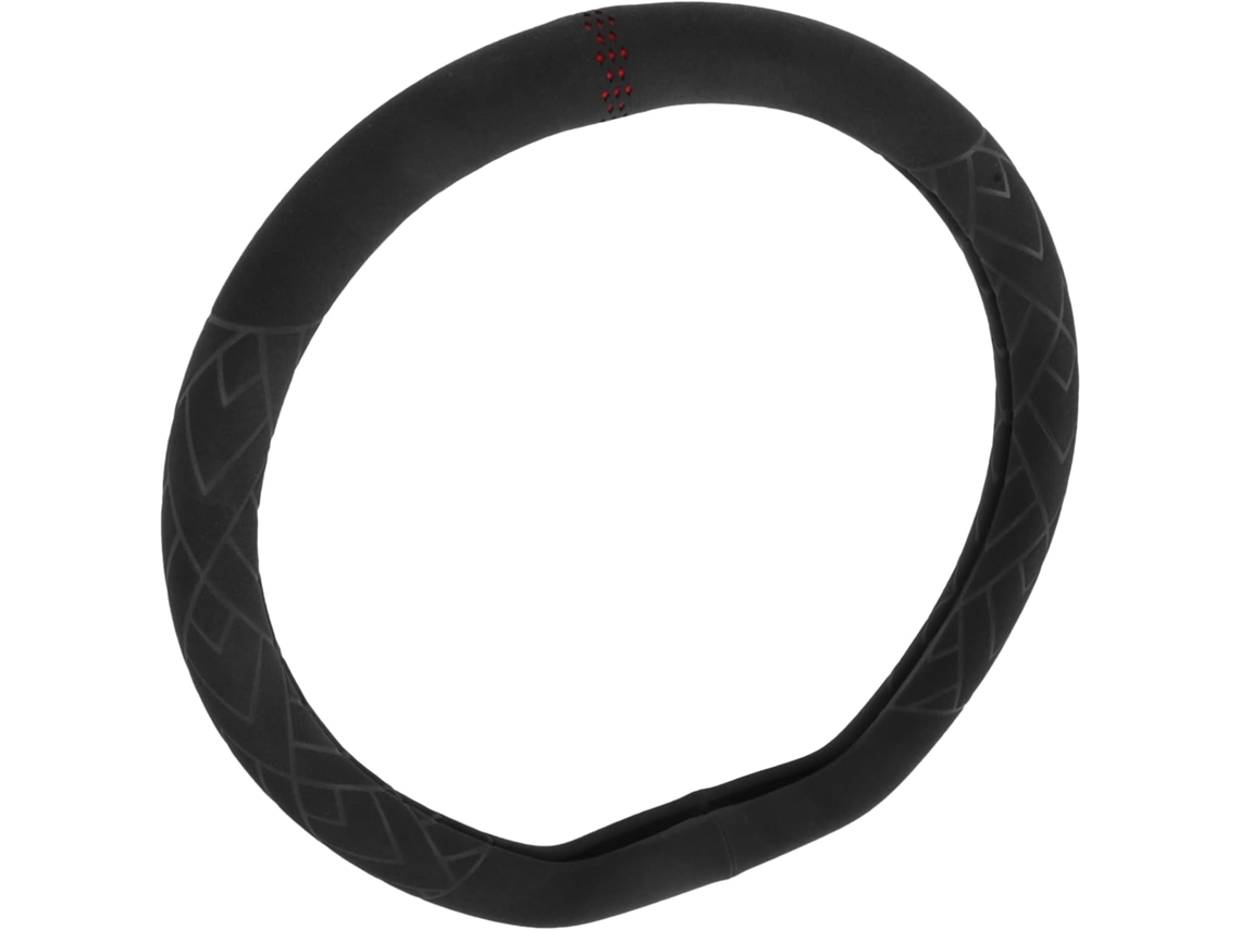 Capa para volante de veículo, capa estética para volante com sistema de encaixe tipo lingueta.
