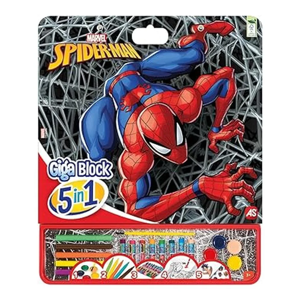 Cefa Toys Actividades Giga Block 5 En 1 Spiderman 21881 Cefap25