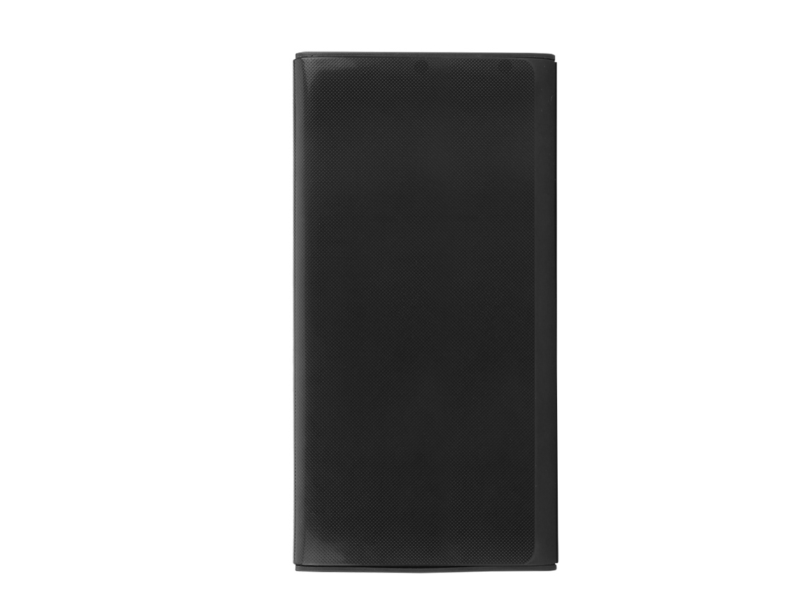 Carcaça de carteira com power bank, saída dupla USB, carregamento rápido