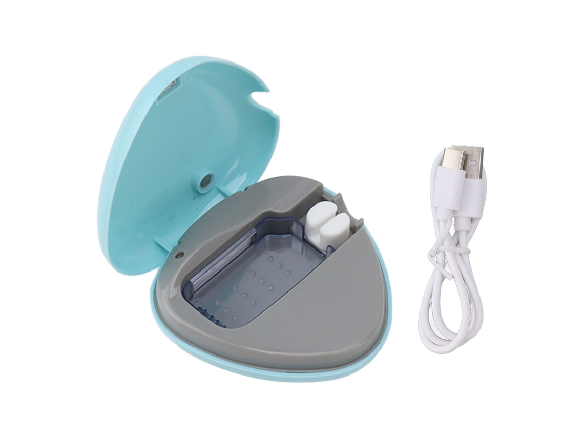 Sanitizador Portátil Recarregável de Escova de Dentes Azul