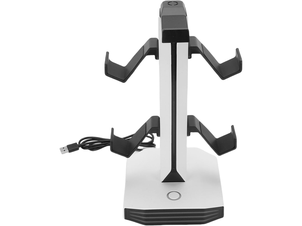 Brrnoo Support De Stockage Pour Contrôleur De Jeu Rvb, Support D'affichage Pour Casque Avec 2 Ports Usb,