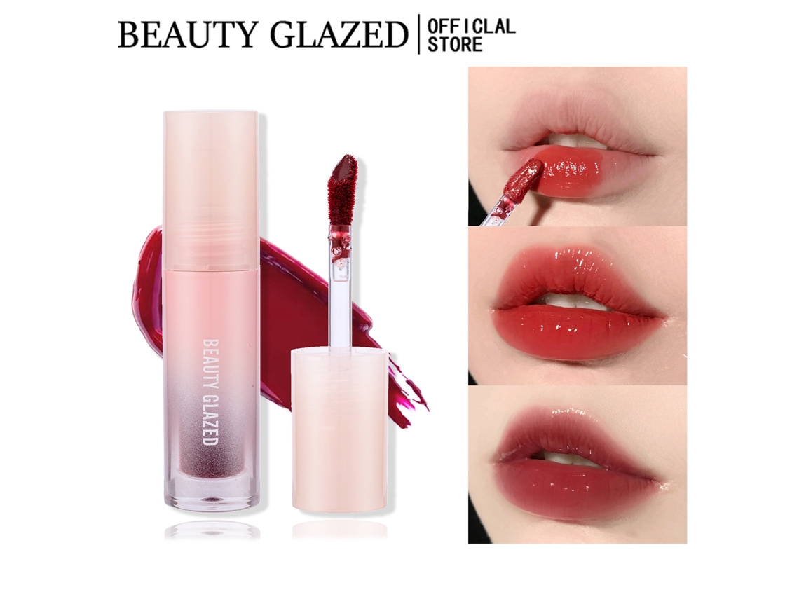Labial De Vidrio Beauty Glazed Impermeable Largo Duración Color Increíble Aplicación Suave Maquillaje Labial