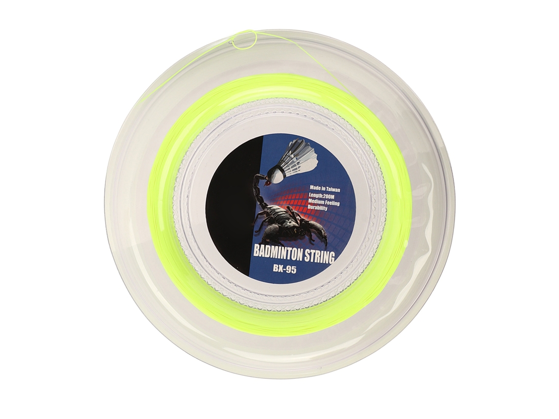 Linha de Remoção para Raquete de Badminton com Alta Elasticidade e Resistência ao Desgaste, Fibra de Resina Verde Fluorescente S/MARCA