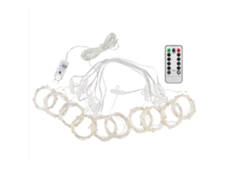 Luzes de Cortina de Fio de Cobre Led 3x3m 300led Controle Musical
