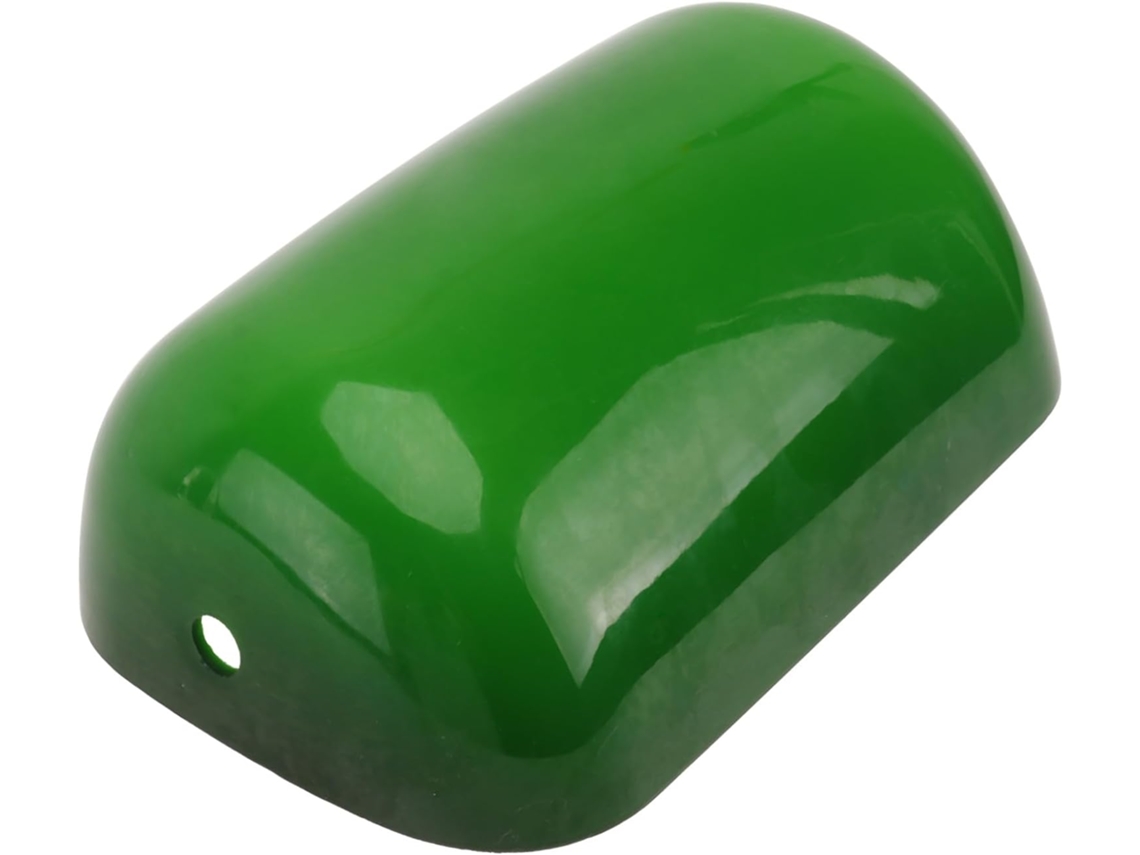 Abajur De Mesa Vintage Em Vidro Verde Claro