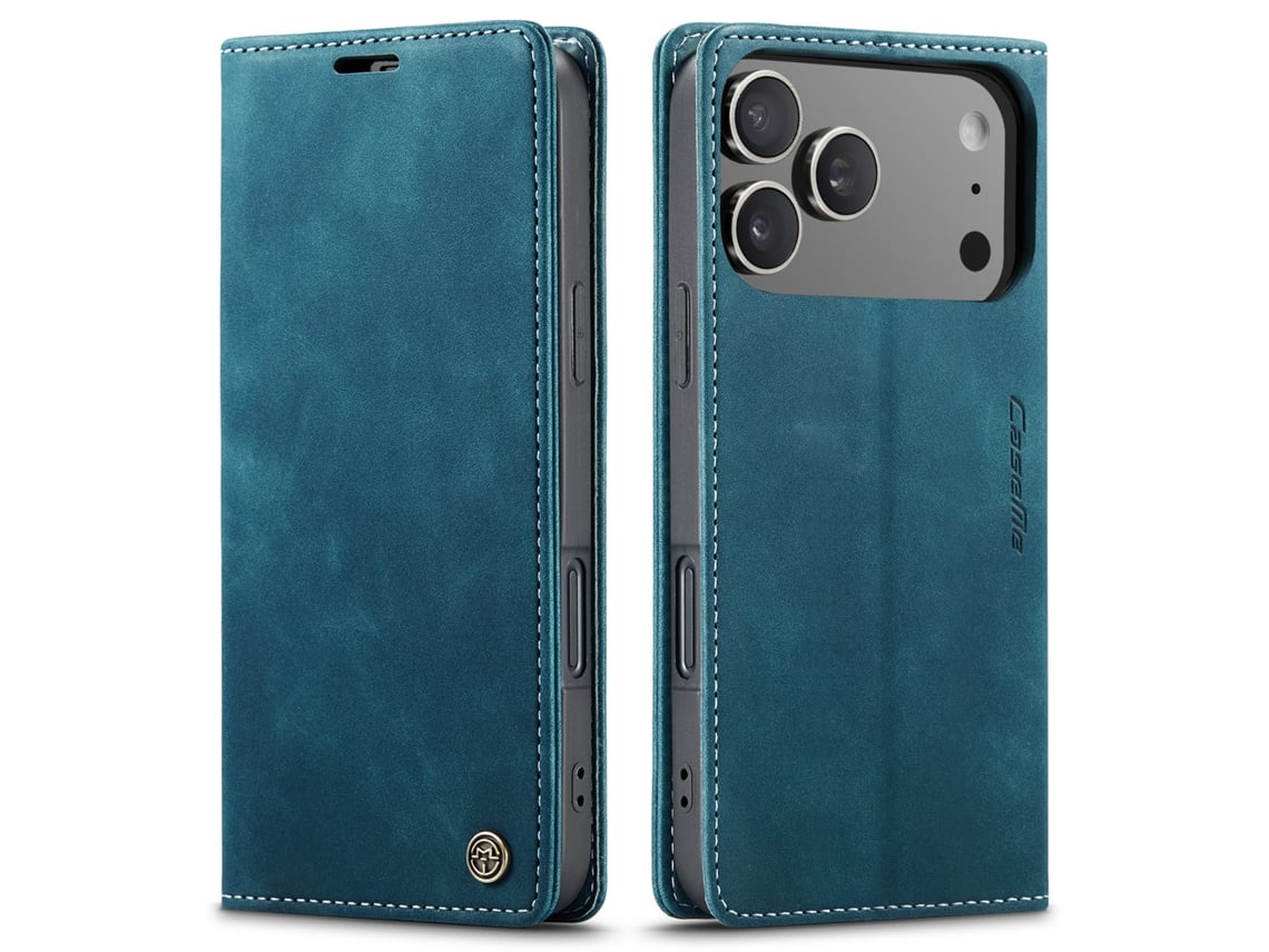 Capa De Couro Estilo Flip Para Celular, Novo Design.azul - Iphone 15 Plus