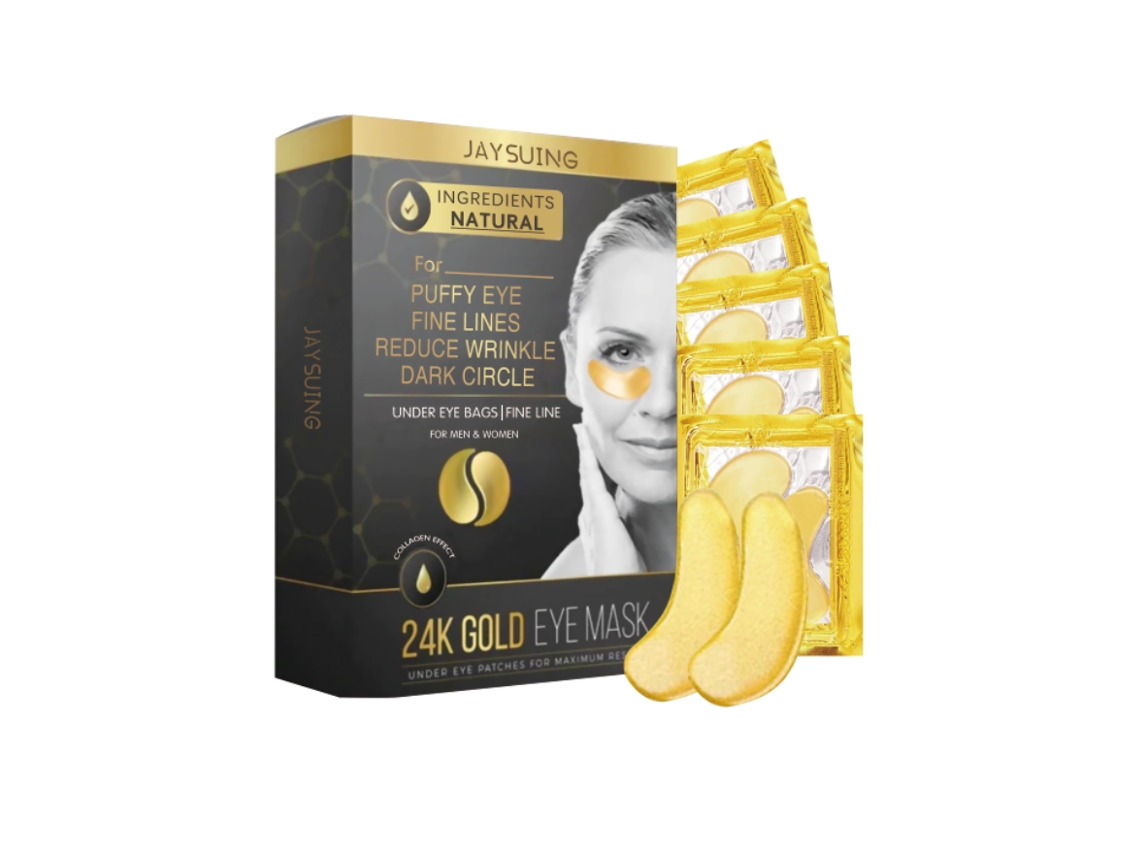 Máscara de Ojos 24k Oro Anti enrugas Efectiva