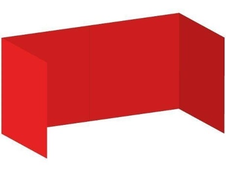 Pack 4 Toldos Laterais Lisos para Tendas REGALOS MIGUEL  (3x6 m - Vermelho)