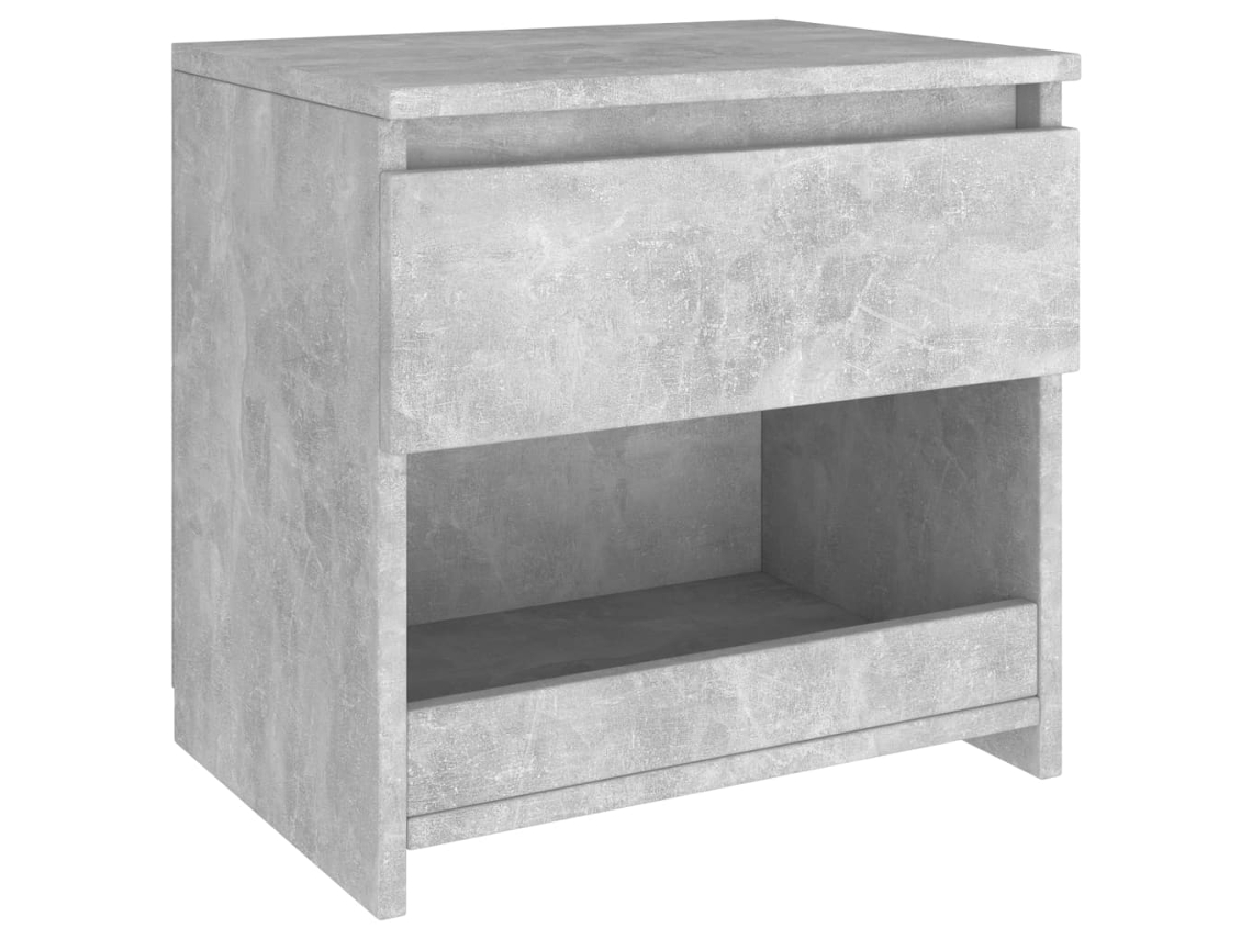 Bedside Cabinet,bedside Cabinets Vidaxl Cinzeto Madeira Processada (n/a)