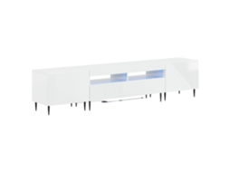Vidaxl Conjunto De 3 Peças Para Tv Com Led Branco Brilhante