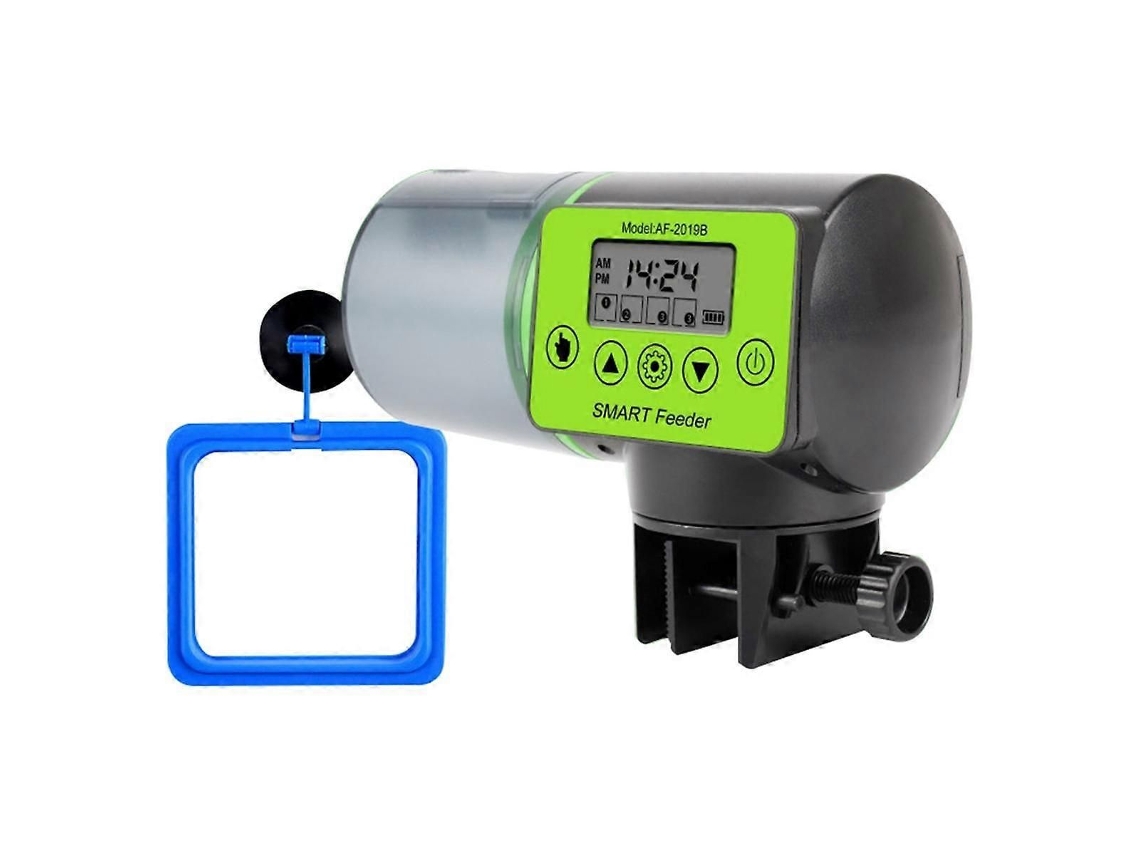 Alimentador Automático Para Peixes Com Círculo De Alimentação, Display Lcd E Timer