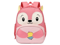 Mochila Escolar Infantil Nova Para Meninos E Meninas, Fofa Moderna Jardim De Infância, Combina Com Tudo, Rosa Claro. Aquaforge