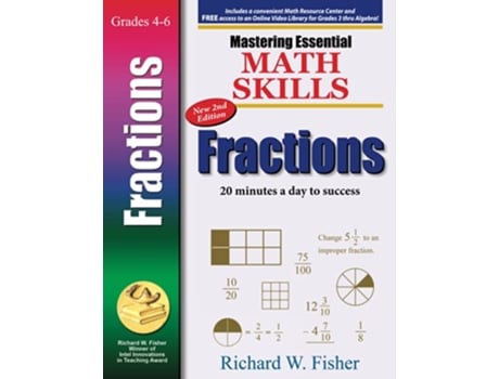 Livro Mastering Essential Math Skills FRACTIONS 2nd Edition Focused Math Skills for Elementary Students de Richard W Fisher (Inglês)
