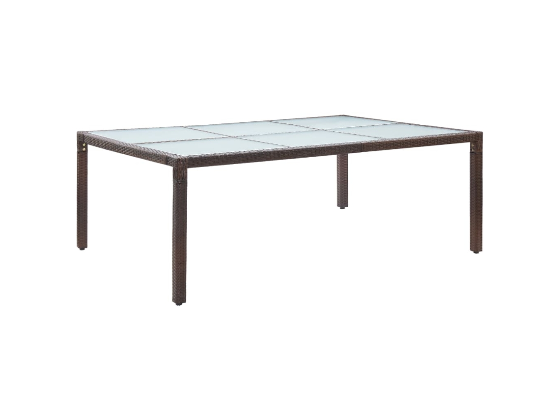 Outdoor Dining Table, Outdoor Dining Tables Vidaxl Marrom Rattan / Vime (n/a)