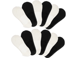Pacote Com 6 Pares De Meias Masculinas Invisíveis, De Cano Baixo, Respiráveis E Antiderrapantes.