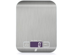 Balança de Cozinha Digital 5 Kg/1 G Plataforma em Aço Inoxidável, Visor Lcd Retroiluminado para Casa e Escritório. AQUAFORGE