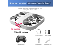 Drone Mini Grade de Controle Remoto Sem Câmera Duração Da Bateria: 8 Min Branco