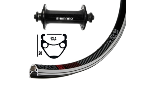 Exal Winora Xr-1 Sh Tiagra Qr Road Front Wheel Prateado 10 x 130 mm / Shimano/Sram HG