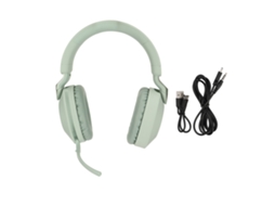 Auriculares Estéreo para Juegos Bluetooth 5.1 Inalámbricos Y Con Cable, Con Micrófono Verde