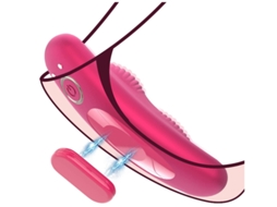 Vibrador de controle remoto para calcinha com clipe magnético, vibradores de bolhas de brinquedos sexuais, vermelho