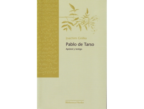 Livro Pablo De Tarso de Joachim Gnilka (Espanhol)